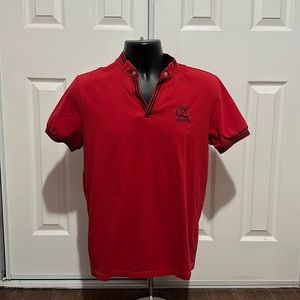 V-neck T-shirt Red, Mediun